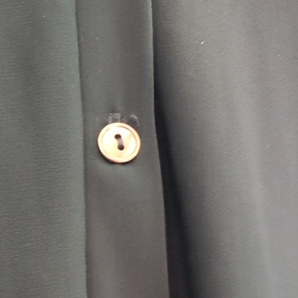 Sophisticated Black Button Down Shirt for Women - Picture 3 of 5